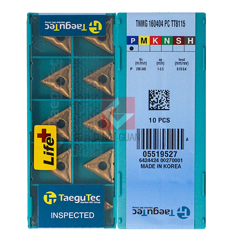 正品 韩国特固克 Taegutec 数控刀片 TNMG160404 PC TT8115
