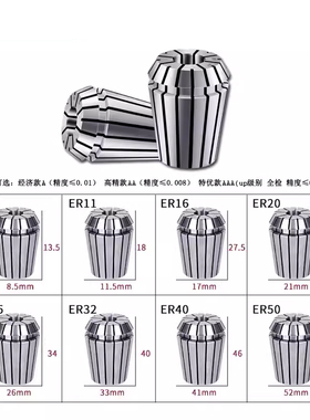 ER32夹头高精度夹头弹性筒夹 雕刻机夹头 2 3 4 5 6 7 8 9 10mm