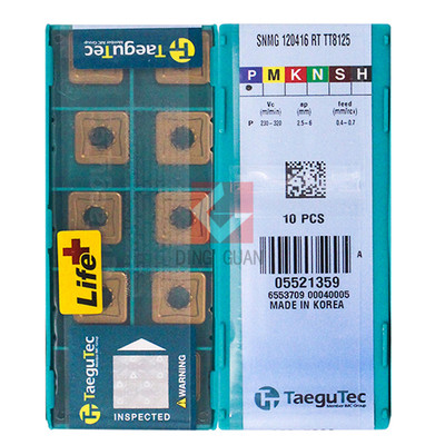 正品 韩国特固克 Taegutec 数控刀片 SNMG120416 RT TT8125