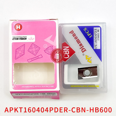 万龙达金刚石淬火钢刀片APKT160402/160404/160408PDER-CBN-HB600