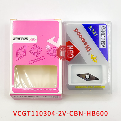 万龙达金刚石淬火钢刀片 VCGT110304-2V-CBN-HB600