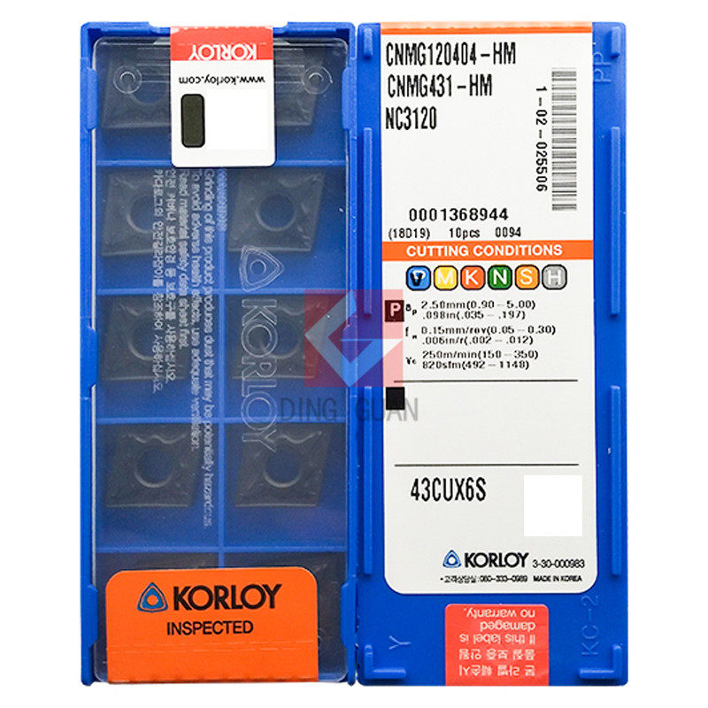 正品 韩国克洛伊 数控刀片 数控刀粒 CNMG120404-HM NC3120