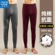 保暖裤 打底紧身长裤 酒红秋冬内穿居家秋裤 男款 大码 真维斯纯棉男士