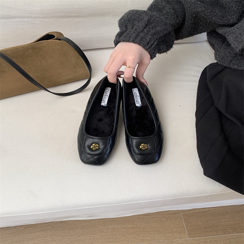 平底法式小香风单鞋女鞋子2025秋冬季玛丽珍单鞋晚晚风