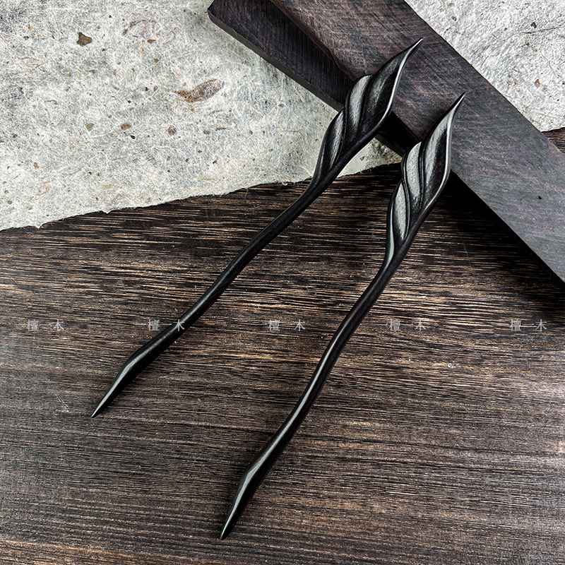 雁回时周边庄寒雁剧中同款发簪复刻陈都灵辛云来新中式紫光檀发簪