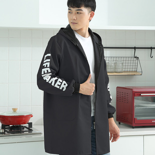 大码 罩衣加肥拉链韩版 男士 防油防尘加厚工作服加绒干活工装 男 新款