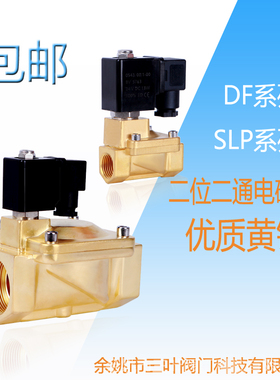 DF电磁阀水阀优质铜阀气阀SLP型AC220VDC24DC12V加厚阀体质量保证