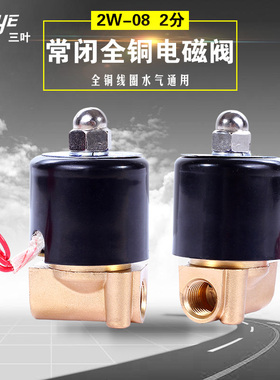 定做电磁阀水阀 2W-040-08 流量口4MM 2分定制