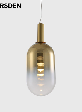 马斯登餐厅吊灯现代简约玻璃单头酒店设计师创意个性艺术轻奢餐吊