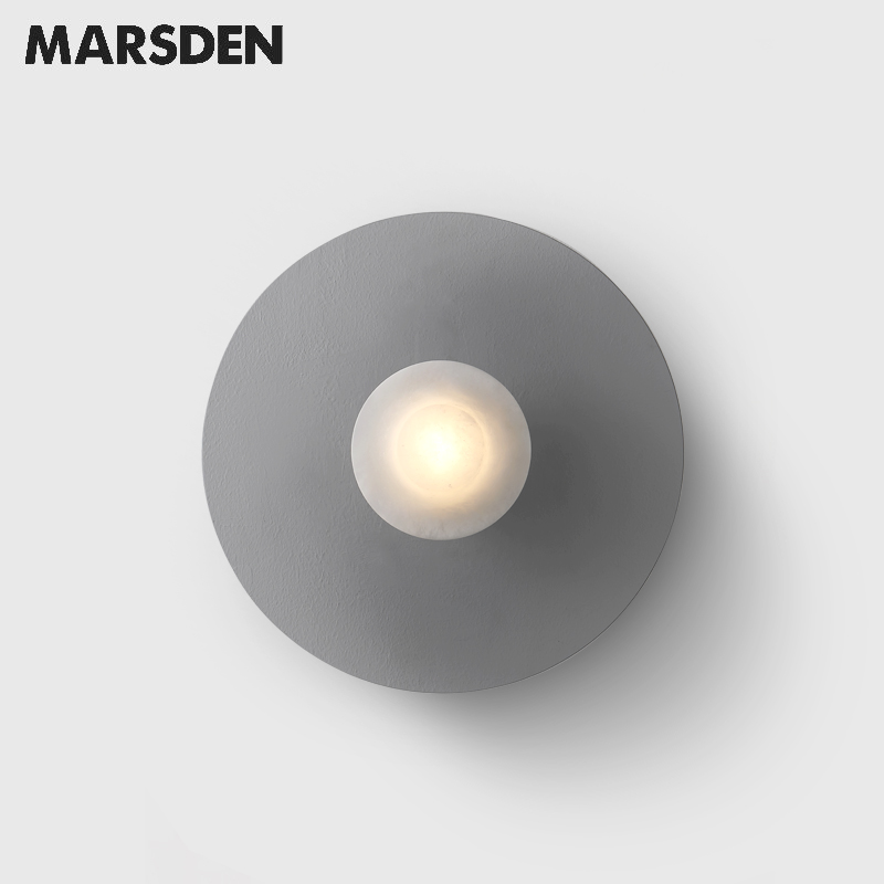 马斯登云石玻璃壁灯墙灯客厅卧室