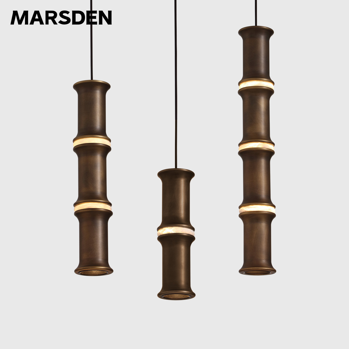 马斯登中古现代云石小吊灯