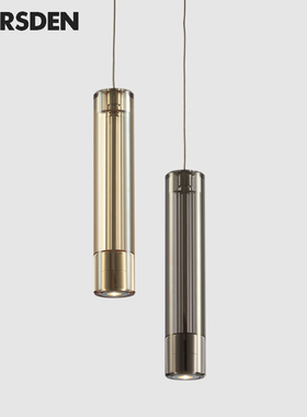 马斯登主卧卧室床头吊灯现代简约轻奢单头装饰艺术设计师玻璃灯具