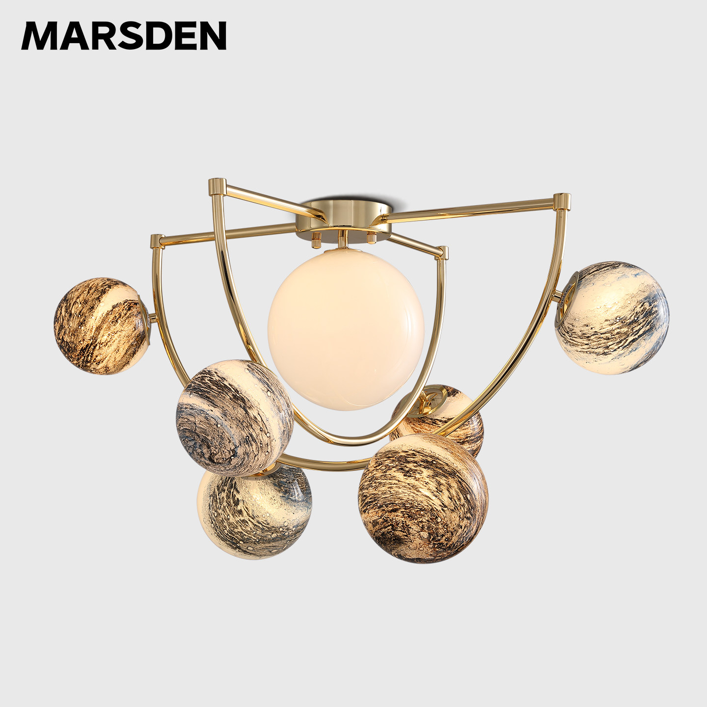 马斯登客厅吸顶灯现代简约星球