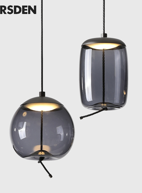马斯登餐厅吊灯现代简约创意个性玻璃卧室床头氛围艺术小轻奢灯具
