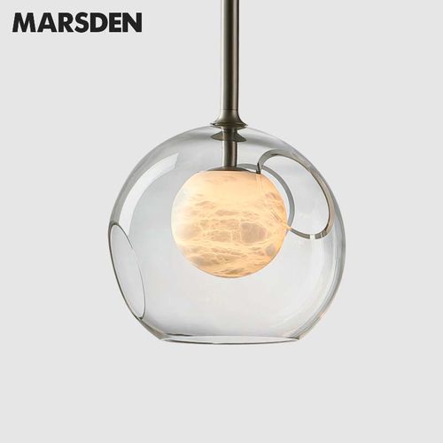 马斯登餐厅吊灯现代简约玻璃单头