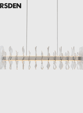 马斯登 现代简约长餐厅吊灯蝶舞系列设计师同款餐桌饭厅吧台LED灯