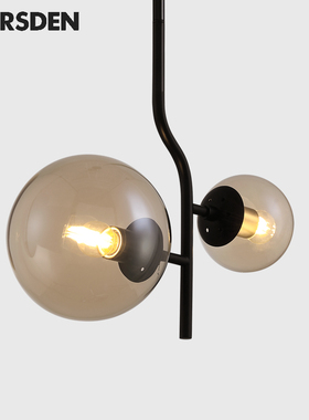 马斯登北欧餐厅吊灯现代简约吧台前台单头书房魔豆轻奢卧室床头灯