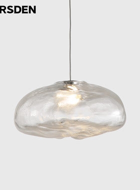 马斯登奶油风餐厅吊灯现代简约艺术玻璃轻奢创意个性饭厅装饰吧台