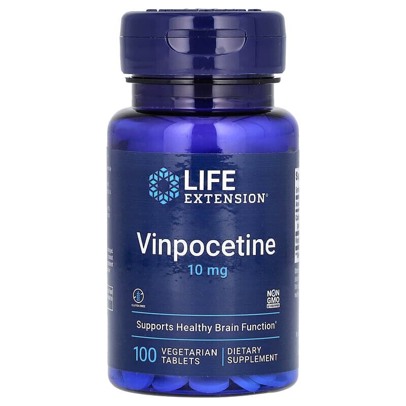 美国 life extension 长春西汀素食片100片  记忆力