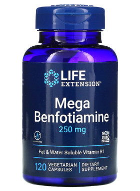 现货美国Life Extension Mega Benfotiamine 大苯磷硫胺  120粒