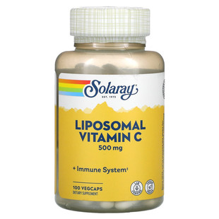 美国Solaray liposomal vitamin c 脂质体维生素C 500mg100粒胶囊