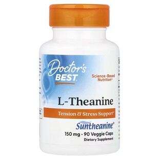 现货美国Doctor s Best Suntheanine L-茶氨酸150mg90粒舒缓压力