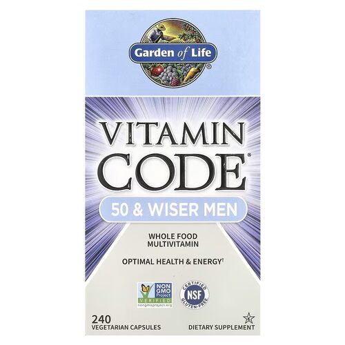 Garden of Life生命花园Vitamin Code 50+男士 维生素代码240粒