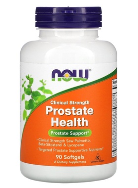 美国Now Foods锯棕榈荨麻根前列健康prostate health 90粒