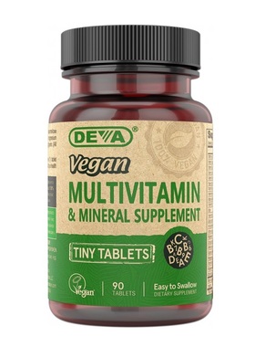 美国 Deva vegan multivitamin全素食综合复合维生素矿物质90片