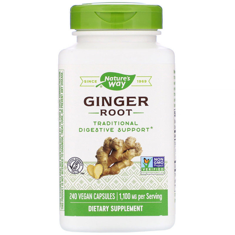 美国 Nature's Way Ginger root 生姜根 550mg 240粒素食胶囊
