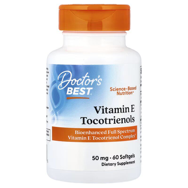 现货Doctor s Best Tocotrienols 生育三烯酚 全谱 维生素E 60粒
