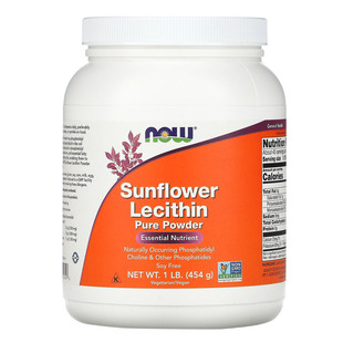 现货美国 Now Foods Sunflower Lecithin 向日葵卵磷脂粉 454g