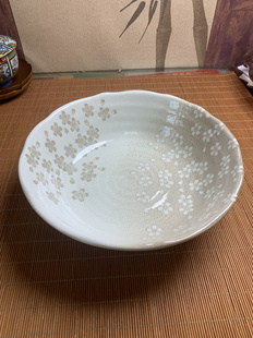 日本回流瓷器竹斋餐盘碗大钵无盒