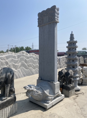 大型石雕青石龙龟驮碑寺庙古建功德碑大理石汉白玉蛟龙碑墓碑石碑