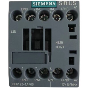 原装西门子22E接触器式继电器 3RH6122-1AF00 110V 50/60Hz