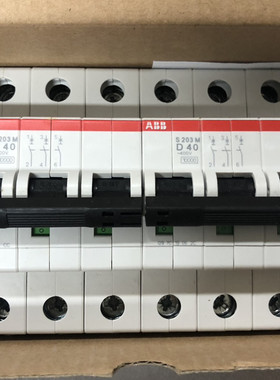 正品 ABB空气开关D型3P S203M-D40 S203M-D63 40A 63A SH203-D10
