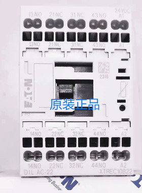 正品EATON伊顿穆勒DILA/DILAC-22 DC24V 直流线圈接触器式继电器