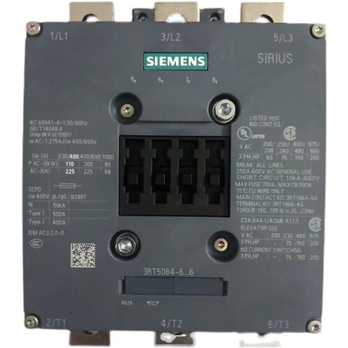 原装正品西门子接触器3RT5064-6AP36 5065 220V 6AF36 110V380V
