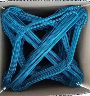 干洗店专用钢丝喷塑衣架2.2毫米600个一箱 洗衣店一次性铁丝衣架