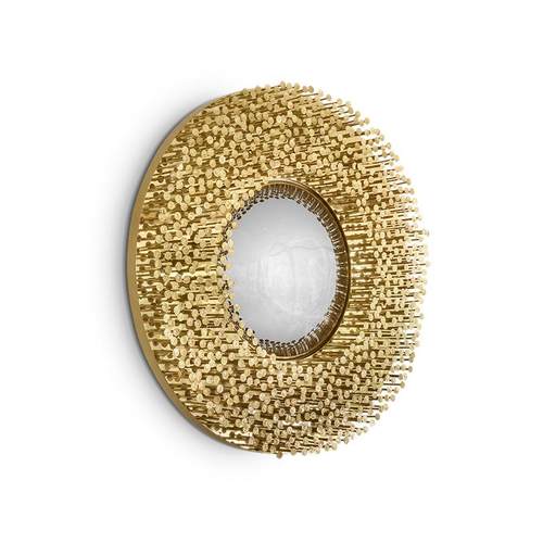 葡萄牙轻奢纯铜装饰镜客厅墙挂镜