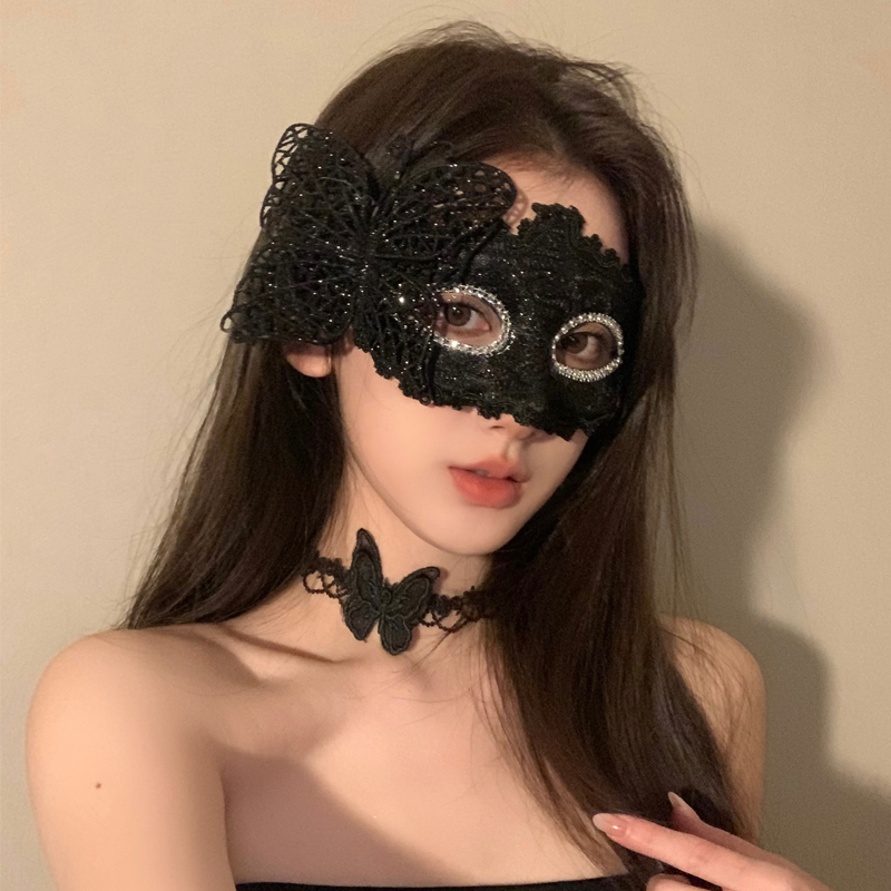 节假日化妆舞会蝴蝶性感面具半脸情趣纯欲假面派对万圣节道具配饰