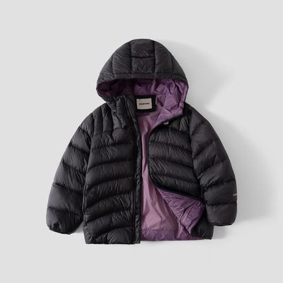 男童冬季轻薄儿童羽绒服2025新款中大童男孩青少年连帽保暖外套潮