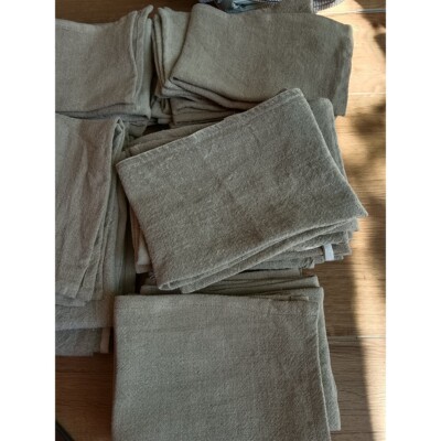 zara*ho剩余布比利时进口100%纯亚麻，毛巾手巾，边不齐斜了