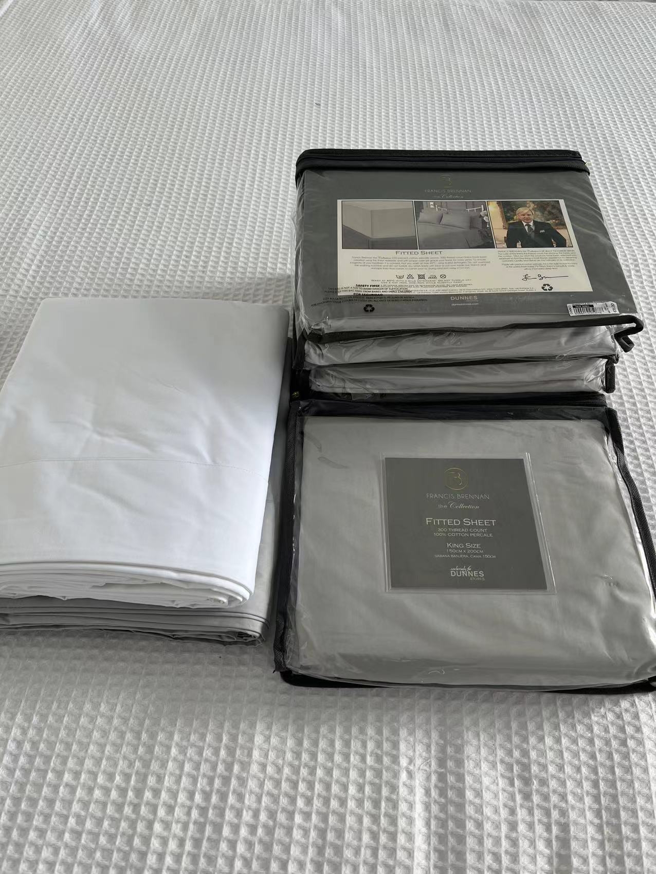 出口英国外贸原单纯棉被套单件纯色加厚加密100%全棉被罩床上用品