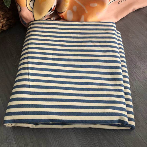 辛妈家简约条纹床单定做