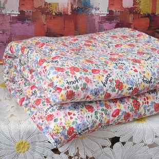 超软纯棉被罩祼睡绵软亲肤160*210针织棉田园小花天竺棉厚被套