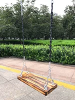 Дорожные качели из натурального дерева