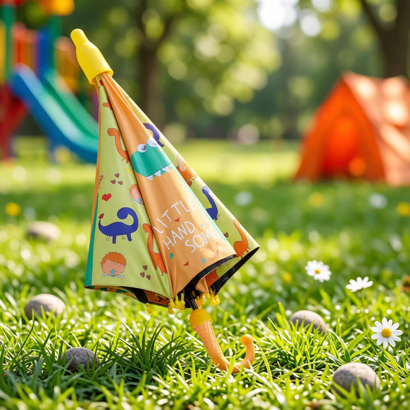 儿童雨伞宝宝幼儿园可爱小孩小学生男孩女童全自动公主上学专用