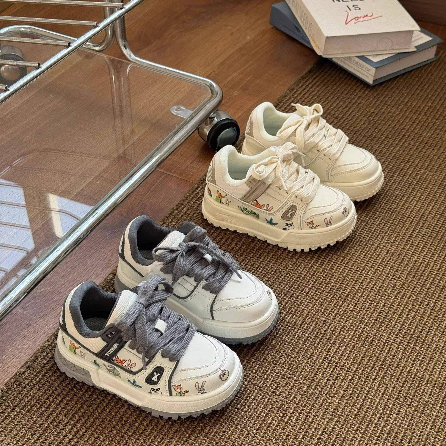 2026春季新款儿童胖丁鞋子男童板鞋休闲小白鞋女童厚底运动鞋防滑