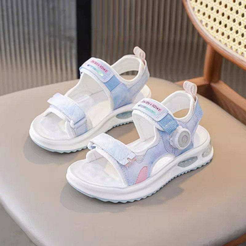 女童凉鞋2026新款时尚沙滩鞋夏季运动时尚女款中大童软底儿童鞋子